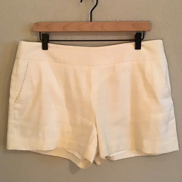 Loft white linen shorts - Picture 1 of 4